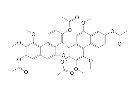 2,2',7,7'-TETRAACETOXY-3,3',4,4',9,9'-HEXAMETHOXY-1,8'-BIPHENANTHRYL