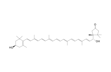 (all-E,3R,5'R,6'R)-3,6'-Dihydroxy-.beta.,.kappa.-caroten-3'-one