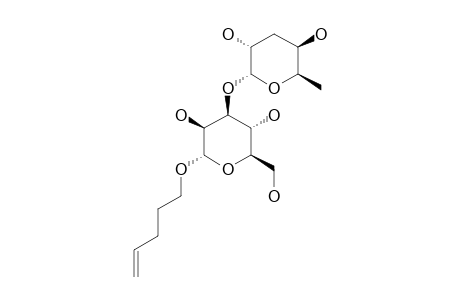 4-PENTENYL-3,6-DIDEOXY-ALPHA-D-XYLO-HEXOPYRANOSYL-(1->3)-ALPHA-D-MANNOPYRANOSIDE