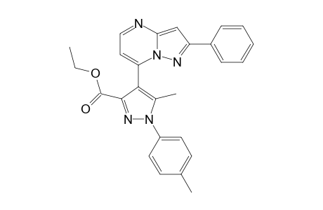 Ethyl 5-methyl-4-(2-phenylpyrazolo[1,5-a]pyrimidin-7-yl)-1-(p-tolyl)-1H-pyrazole-3-carboxylate