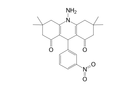 10-amino-9-(3-nitrophenyl)-3,3,6,6-tetramethyl-2,3,4,5,6,7,9,10-octahydroacridine-1,8-dione