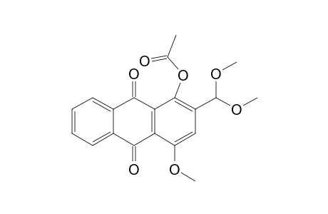 1-ACETOXY-2-DIMETHOXYMETHYL-4-METHOXYANTHRAQUINONE