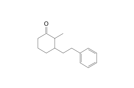 2-Methyl-3-(2-phenylethyl)cyclohexanone