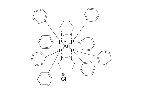 BIS-[BIS-(DIPHENYLPHOSPHINO)-1,2-DIETHYLHYDRAZINE]-GOLD(I)-CHLORIDE