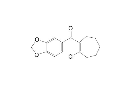 benzo[d][1,3]dioxol-5-yl(2-chlorocyclohept-1-enyl)methanone
