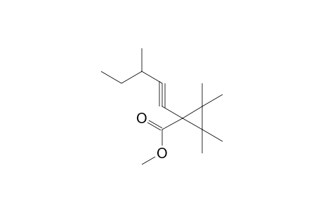 Cyclopropanecarboxylic acid, 2,2,3,3-tetramethyl-1-(3-methyl-1-pentynyl)-, methyl ester