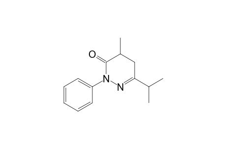 4,5-Dihydro-4-methyl-6-(1-methylethyl)-2-phenyl-3(2H)-pyridazinone