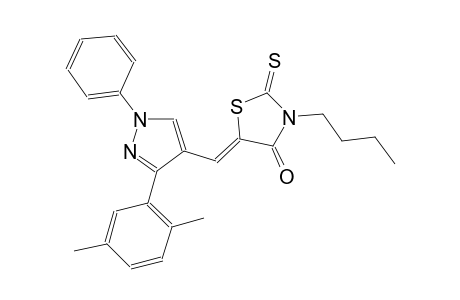 (5Z)-3-butyl-5-{[3-(2,5-dimethylphenyl)-1-phenyl-1H-pyrazol-4-yl]methylene}-2-thioxo-1,3-thiazolidin-4-one