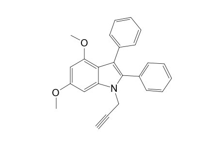 4,6-Dimethoxy-2,3-diphenyl-1-(prop-2'-ynyl)indole
