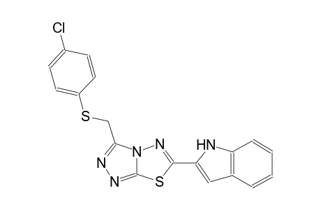 1H-indole, 2-[3-[[(4-chlorophenyl)thio]methyl][1,2,4]triazolo[3,4-b][1,3,4]thiadiazol-6-yl]-