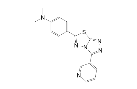 N,N-dimethyl-4-[3-(3-pyridinyl)[1,2,4]triazolo[3,4-b][1,3,4]thiadiazol-6-yl]aniline