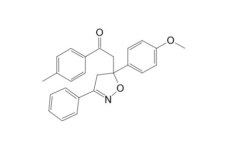 2-[4',5'-Dihydro-5'-(4"-methoxyphenyl)-3'-phenyl-5'-isoxazolyl]-1-(p-tolyl)ethanone