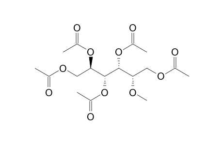 2-O-methyl-1,3,4,5,6-penta-o-acetyl glucitol