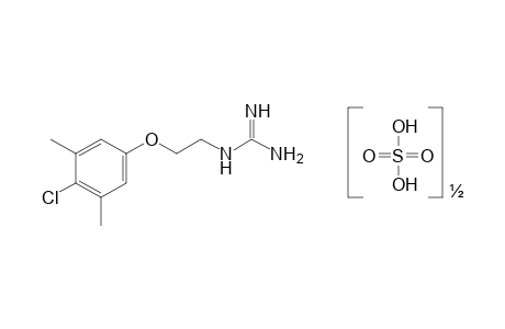 {2-[(4-chloro-3,5-xylyl)oxy]ethyl}guanidine, hemisulfate