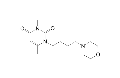 Pyrimidine-2,4-dione, hexahydro-3,6-dimethyl-1-(4-morpholinobutyl)-