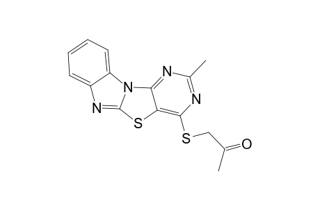 4-[( Acetyl)methylthio]-2-methylpyrimidino[4',5' : 4,5]thiazolo[3,2-a]benzimidazole