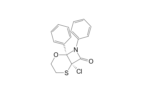 (1R*,6R*)-1-Chloro-6,7-diphenyl-5-oxa-2-thia-7-azabicyclo[4.2.0]octan-8-one