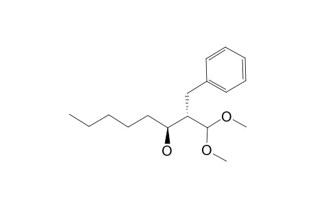 ANTI-(2R*,3R*)-2-BENZYL-1,1-DIMETHOXY-3-OCTANOL