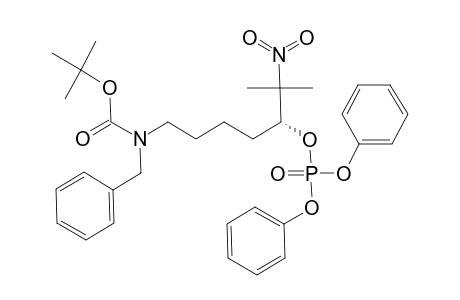 (5R)-N-BENZYL-N-(TERT.-BUTYLOXYCARBONYL)-5-DIPHENYLPHOSPHATOXY-6-METHYL-6-NITROHEPTYLAMINE