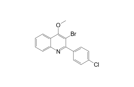 2-(4'-CHLOROPHENYL)-3-BROMO-4-METHOXYQUINOLINE