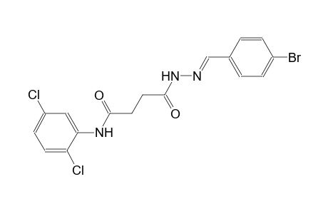 butanoic acid, 4-[(2,5-dichlorophenyl)amino]-4-oxo-, 2-[(E)-(4-bromophenyl)methylidene]hydrazide