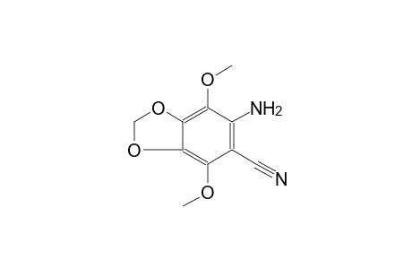 1,3-benzodioxole-5-carbonitrile, 6-amino-4,7-dimethoxy-