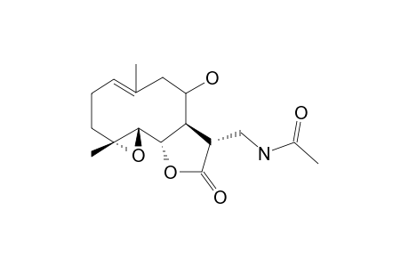 (+)-N-ACETYL-8-ALPHA-HYDROXY-PARTHENOLIDINE