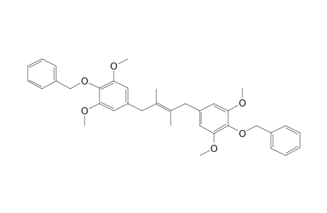 1,4-bis(4-benzyloxy-3,5-dimethoxyphenyl)-2,3-dimethylbut-2-ene (1.3:1 (E)/(Z) mixture)