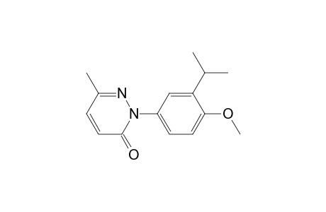 3(2H)-Pyridazinone, 2-[4-methoxy-3-(1-methylethyl)phenyl]-6-methyl-