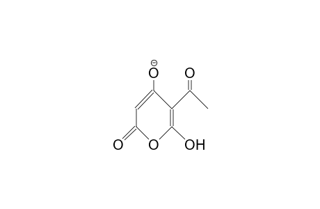 5-Acetyl-4,6-dihydroxy-pyran-2-one anion