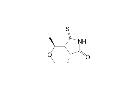 2-Pyrrolidinone, 4-(1-methoxyethyl)-3-methyl-5-thioxo-, [3.alpha.,4.beta.(S*)]-(.+-.)-