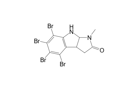 5,6,7,8-tetrabromo-3-methyl-1,3a,4,8b-tetrahydropyrrolo[2,3-b]indol-2-one