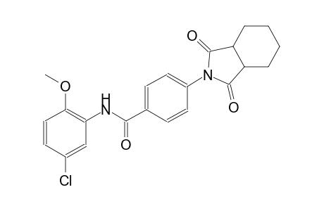 benzamide, N-(5-chloro-2-methoxyphenyl)-4-(octahydro-1,3-dioxo-2H-isoindol-2-yl)-