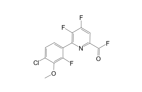 6-(4-chloro-2-fluoro-3-methoxy-phenyl)-4,5-difluoro-pyridine-2-carbonyl fluoride