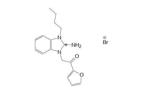 1-butyl-3-(2-(furan-2-yl)-2-oxoethyl)-1H-benzo[d]imidazol-2(3H)-iminium bromide