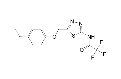 N-{5-[(4-ethylphenoxy)methyl]-1,3,4-thiadiazol-2-yl}-2,2,2-trifluoroacetamide