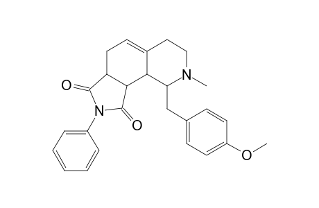 1H-Pyrrolo[3,4-h]isoquinoline-1,3(2H)-dione, 3a,4,6,7,8,9,9a,9b-octahydro-9-[(4-methoxyphenyl)methyl]-8-methyl-2-p henyl-