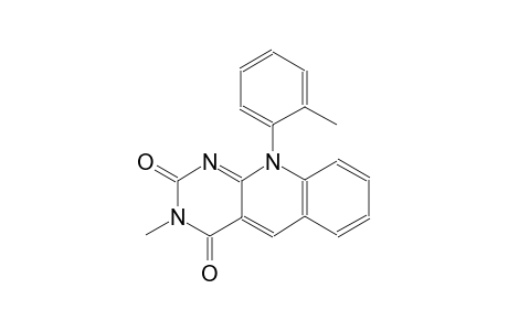 pyrimido[4,5-b]quinoline-2,4(3H,10H)-dione, 3-methyl-10-(2-methylphenyl)-