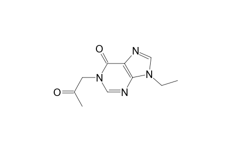 6H-Purin-6-one, 9-ethyl-1,9-dihydro-1-(2-oxopropyl)-