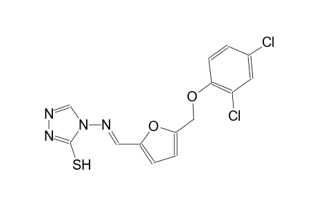 4-[((E)-{5-[(2,4-dichlorophenoxy)methyl]-2-furyl}methylidene)amino]-4H-1,2,4-triazole-3-thiol