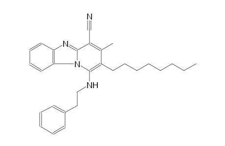 3-methyl-2-octyl-1-[(2-phenylethyl)amino]pyrido[1,2-a]benzimidazole-4-carbonitrile