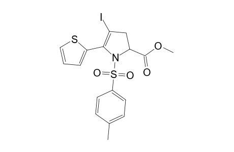 4-iodo-1-(4-methylphenyl)sulfonyl-5-thiophen-2-yl-2,3-dihydropyrrole-2-carboxylic acid methyl ester