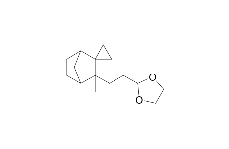 2-[2-(3-Methylspiro[bicyclo[2.2.1]heptane-2,1'-cyclopropan]-3-yl)ethyl]-1,3-dioxolane