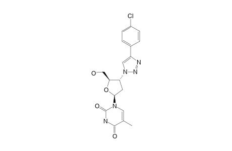 3'-(4-CHLOROPHENYL-1,2,3-TRIAZOL-1-YL)-3'-DEOXY-BETA-D-THYMIDINE