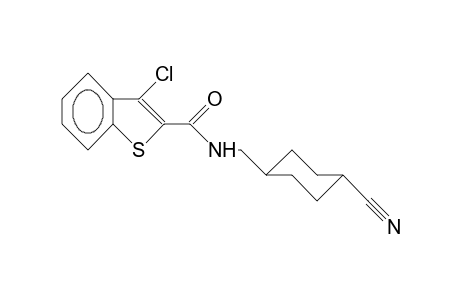 3-Chloro-N-(trans-4-cyano-cyclohexylmethyl)-benzo(B)thiophene-2-carboxamide