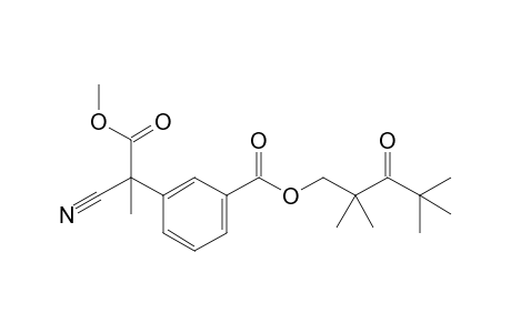 3-[1-Cyano-1-(methoxycarbonyl)ethyl]benzoic acid 2,2,4,4-tetramethyl-3-oxopentyl ester
