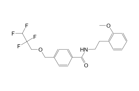 N-[2-(2-methoxyphenyl)ethyl]-4-[(2,2,3,3-tetrafluoropropoxy)methyl]benzamide