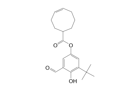 3-(t-Butyl)-5-formyl-4-hydroxyphenyl Cyclooct-4'-ene-1-carboxylate
