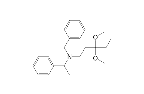 N-Benzyl-N-(.alpha.-methylbenzyl)-3,3-dimethoxypentylamine