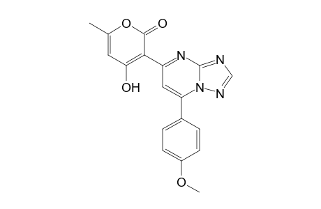 5-(4-Hydroxy-6-methyl-pyran-2-on-3-yl)-7-(4-methoxyphenyl)-1,2,4-triazolo-[1,5-a]pyrimidine